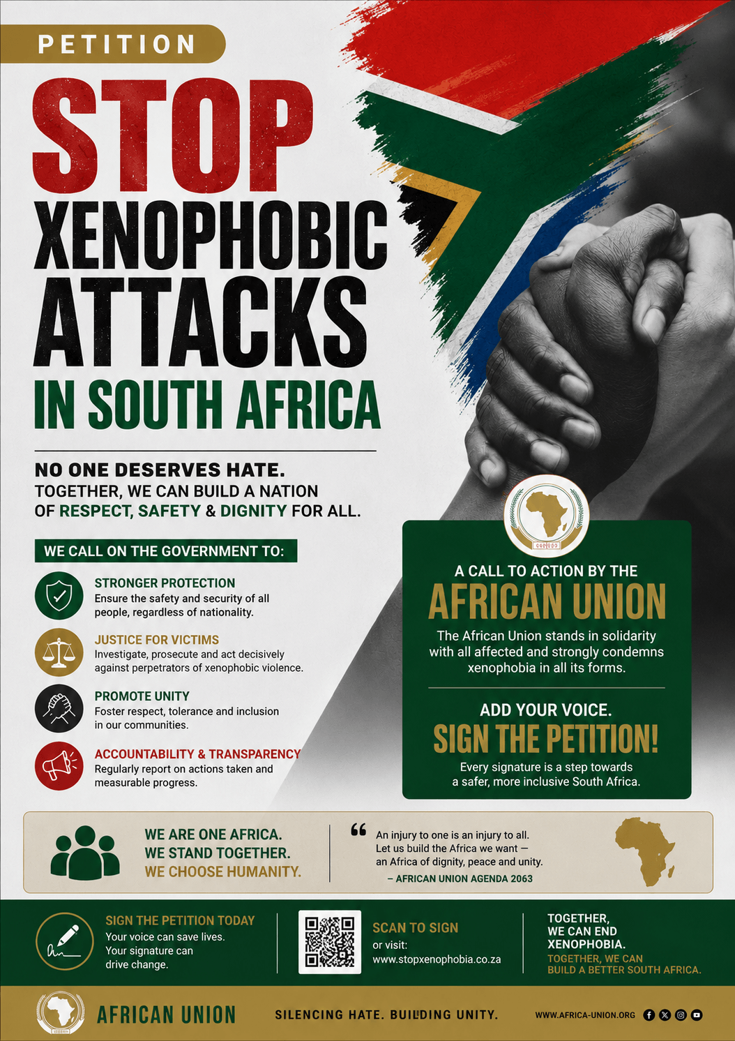 End Xenophobic Attacks in South Africa